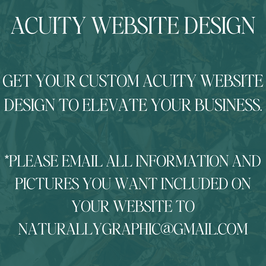 Custom Acuity Website Design